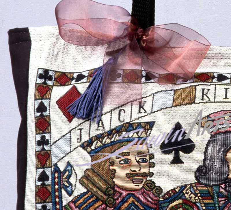 Detail view of Tapestry totebag