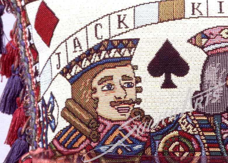 Detail view of Tapestry Pillow